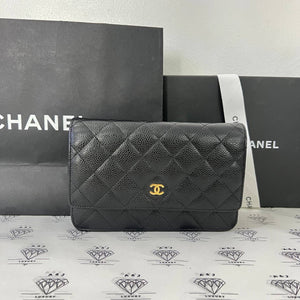 [PRE LOVED] Classic Wallet on Chain in Black Caviar GHW (Series 23) Classic Wallet on Chain in Black Caviar GHW (Series 23)