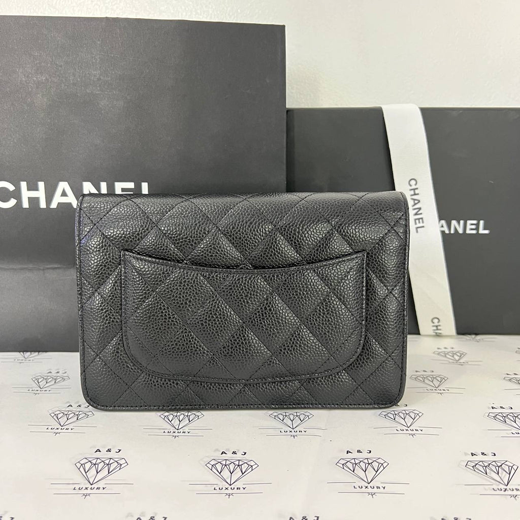 [PRE LOVED] Classic Wallet on Chain in Black Caviar GHW (Series 23) Classic Wallet on Chain in Black Caviar GHW (Series 23)