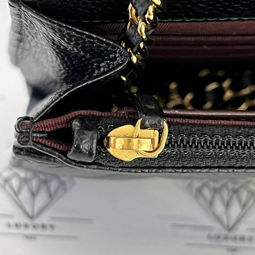 [PRE LOVED] Classic Wallet on Chain in Black Caviar GHW (Series 23) Classic Wallet on Chain in Black Caviar GHW (Series 23)