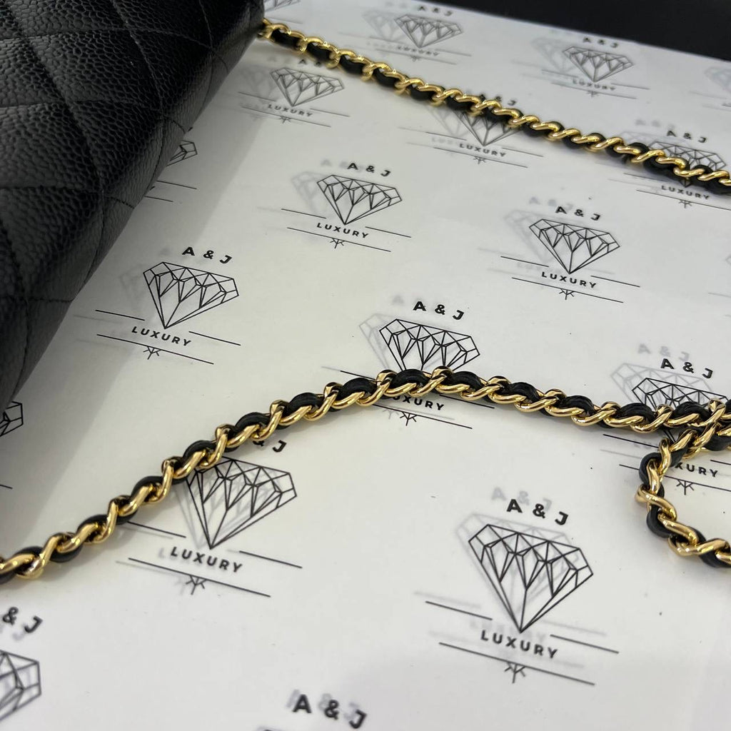 [PRE LOVED] Classic Wallet on Chain in Black Caviar GHW (Series 23) Classic Wallet on Chain in Black Caviar GHW (Series 23)