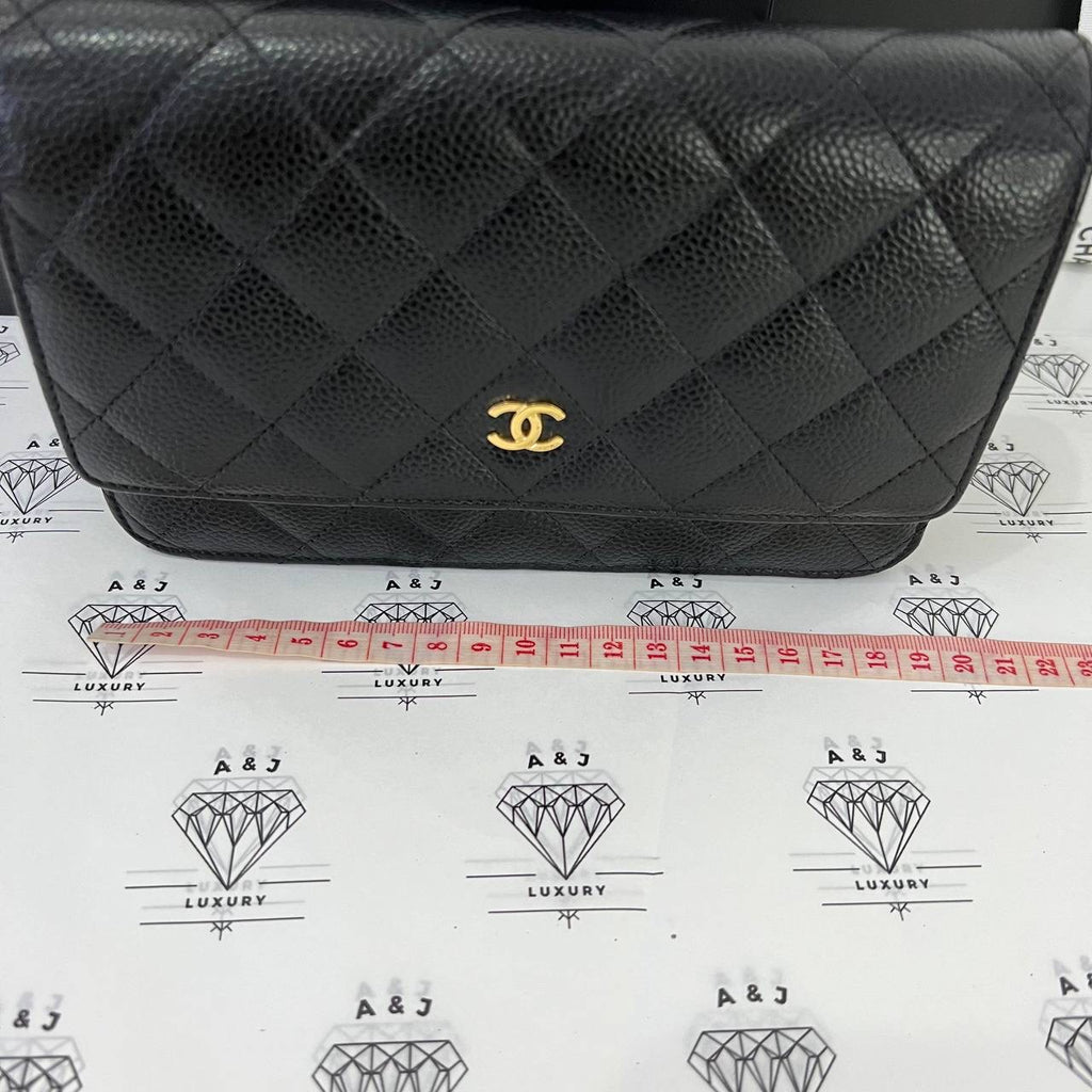 [PRE LOVED] Classic Wallet on Chain in Black Caviar GHW (Series 23) Classic Wallet on Chain in Black Caviar GHW (Series 23)