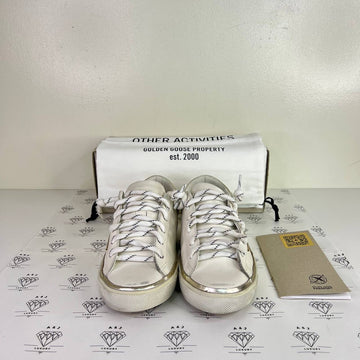 [PRE LOVED] Golden Goose Superstar Classic with List in Platinum Size 37EU