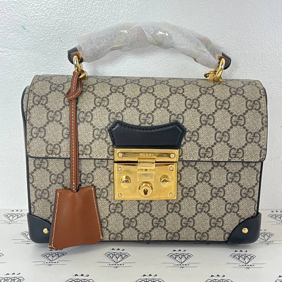 [PRE LOVED] Gucci Small Padlock Bamboo Top Handle