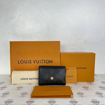 [PRE LOVED] Louis Vuitton Rosalie Cardholder in Black Empreinte Leather GHW (microchipped)