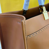 [BRAND NEW] Fendi Sunshine Tote in Brown Calfskin Leather