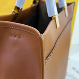 [BRAND NEW] Fendi Sunshine Tote in Brown Calfskin Leather