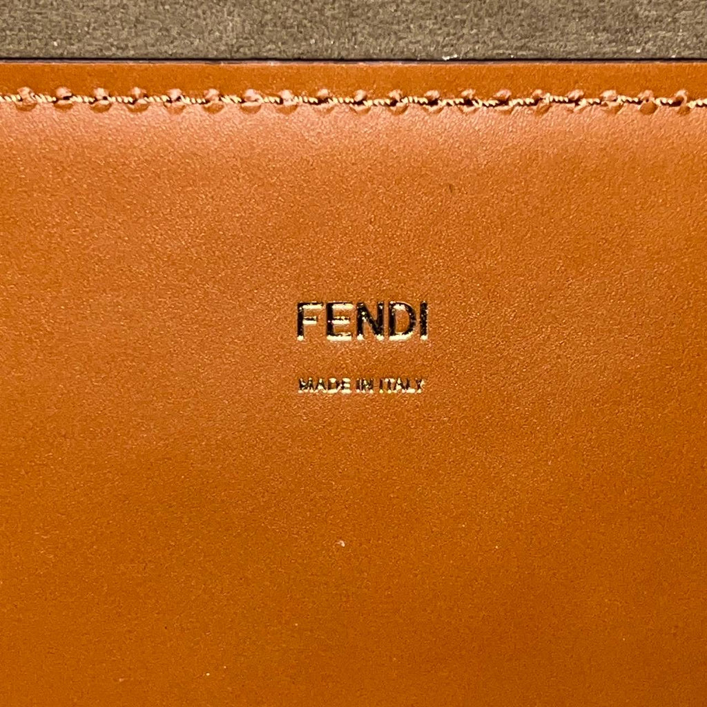 [BRAND NEW] Fendi Sunshine Tote in Brown Calfskin Leather