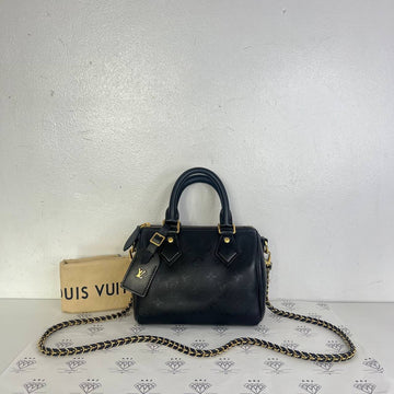 [PRE LOVED] Louis Vuitton Speedy BB in Black Monogram Ink GHW (FO3200)