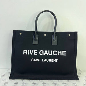 [PRE LOVED] Yves Saint Laurent Rive Gauche Large Tote Bag in Black