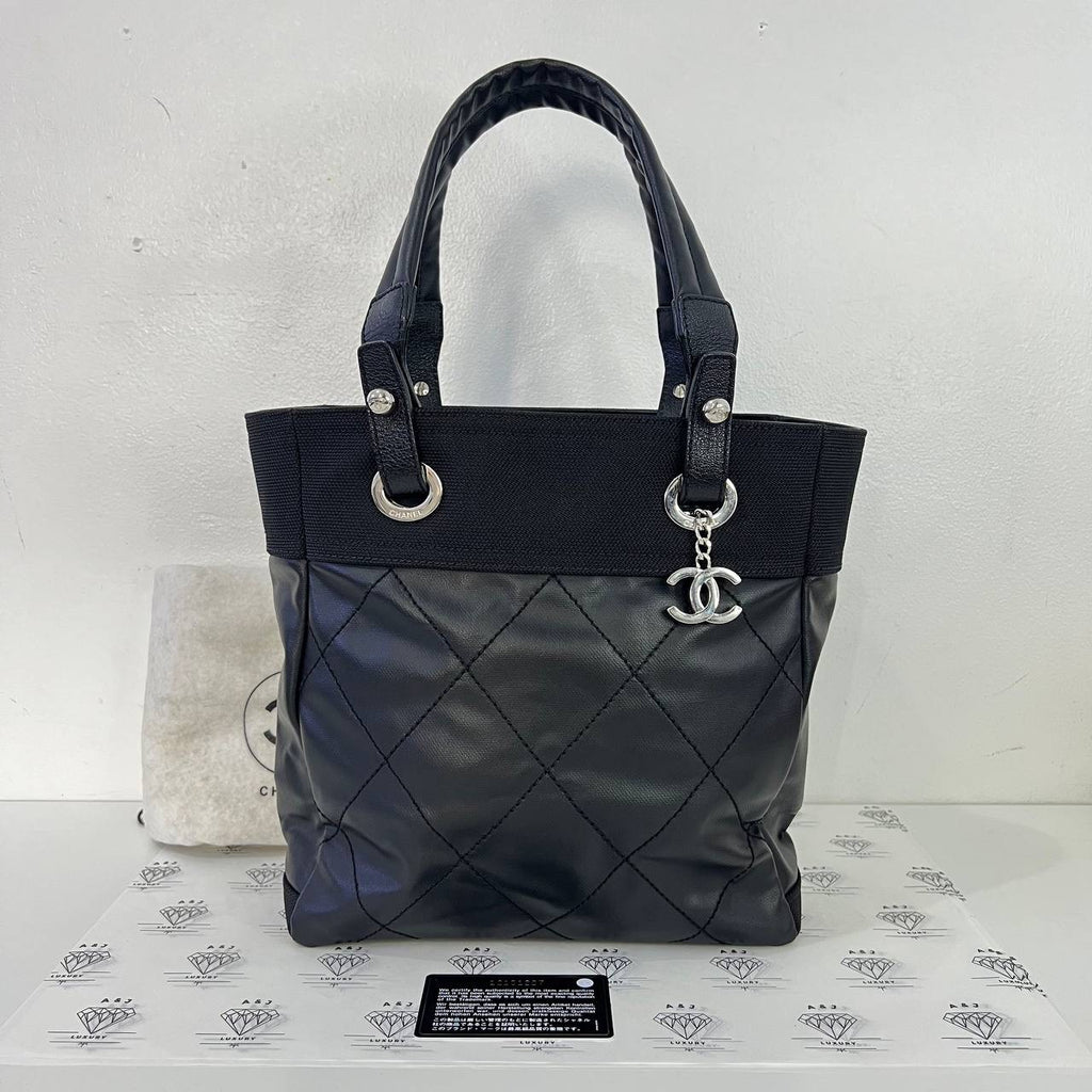 [PRE LOVED] Chanel Biarritz PM in Black Lambskin Leather SHW (Series 12)