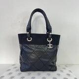 [PRE LOVED] Chanel Biarritz PM in Black Lambskin Leather SHW (Series 12)