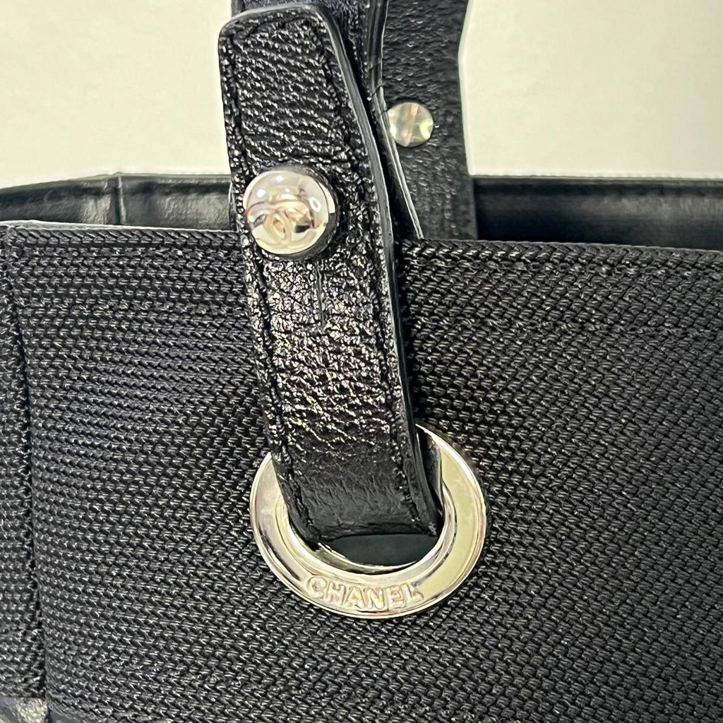 [PRE LOVED] Chanel Biarritz PM in Black Lambskin Leather SHW (Series 12)