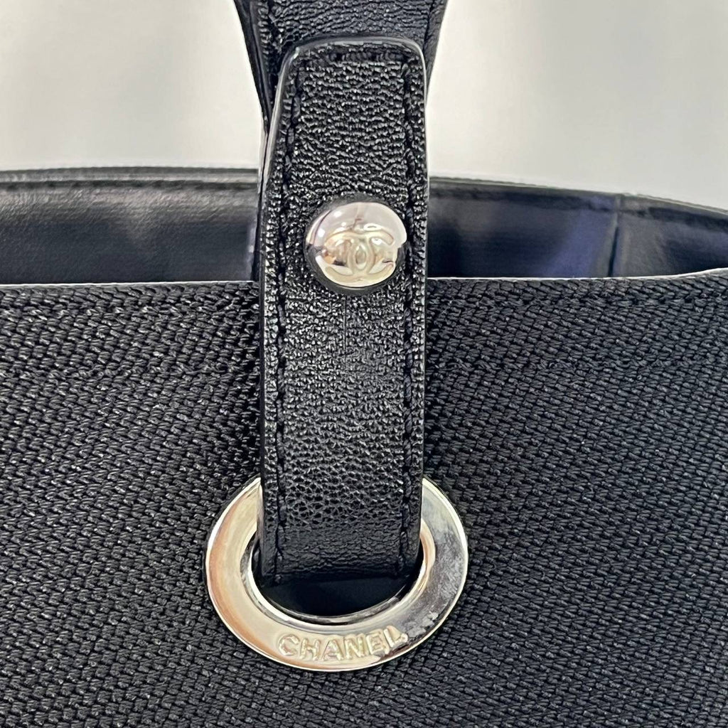 [PRE LOVED] Chanel Biarritz PM in Black Lambskin Leather SHW (Series 12)