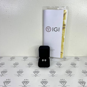 [BRAND NEW] Stud Earrings 18K WG 1ct each