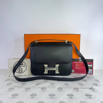 [PRE LOVED] Hermes Constance 24 in Black Epsom Leather PHW (Stamp C - 2018)