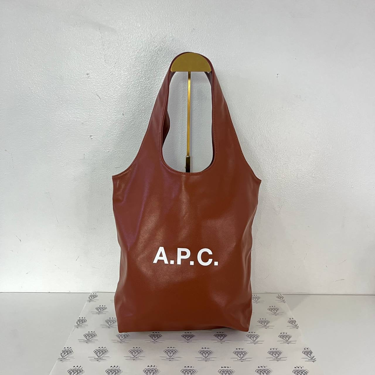 [PRE LOVED] A.P.C Small Nihon Tote Bag in Nut Brown