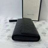 [PRE LOVED] Gucci Guccissima Wristlet in Black