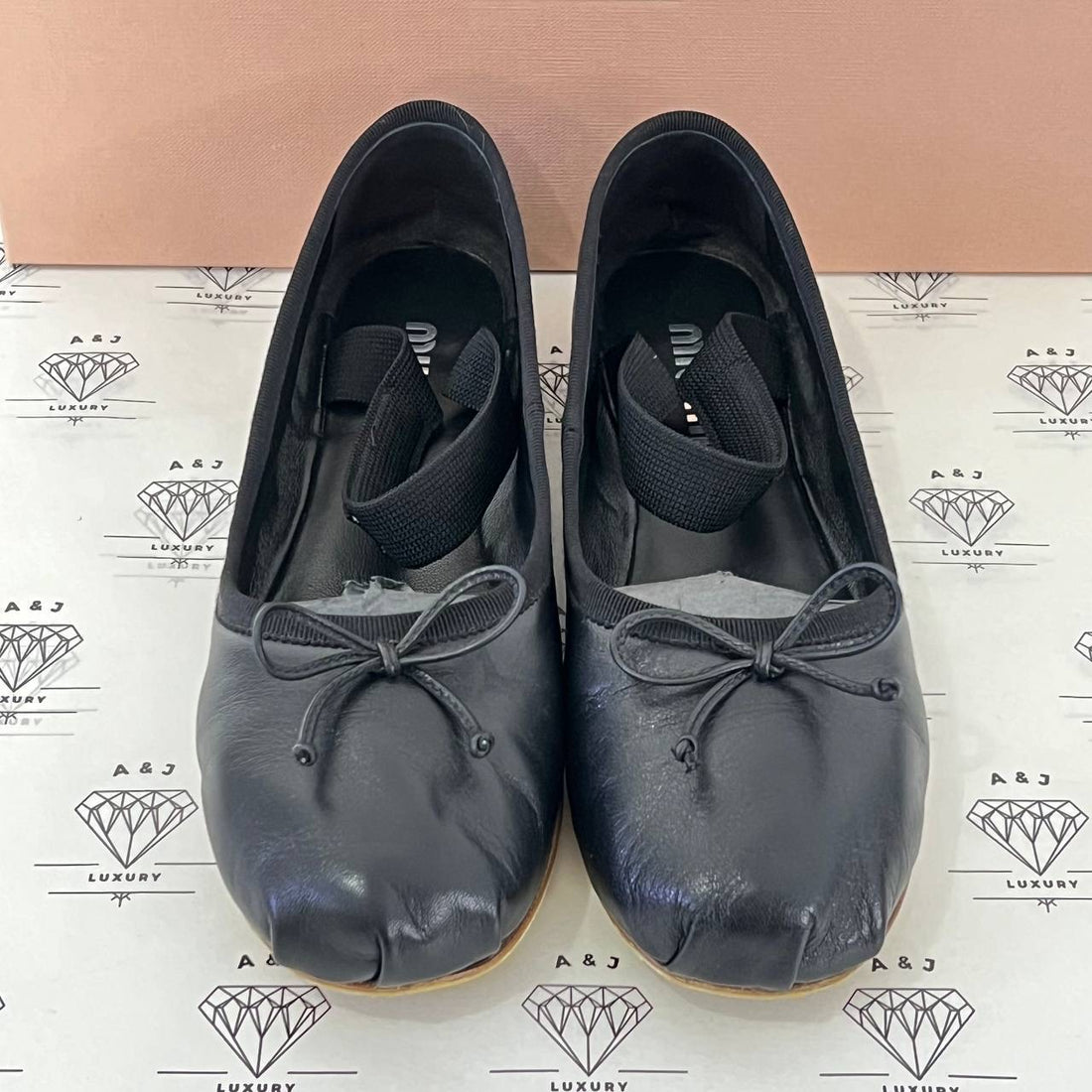 [PRE LOVED] Miu Miu Leather Ballerina Flats in Size 36EU