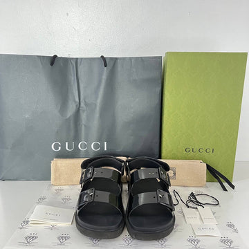 [PRE LOVED] Gucci Isla Dad Sandals in Black Size 38EU