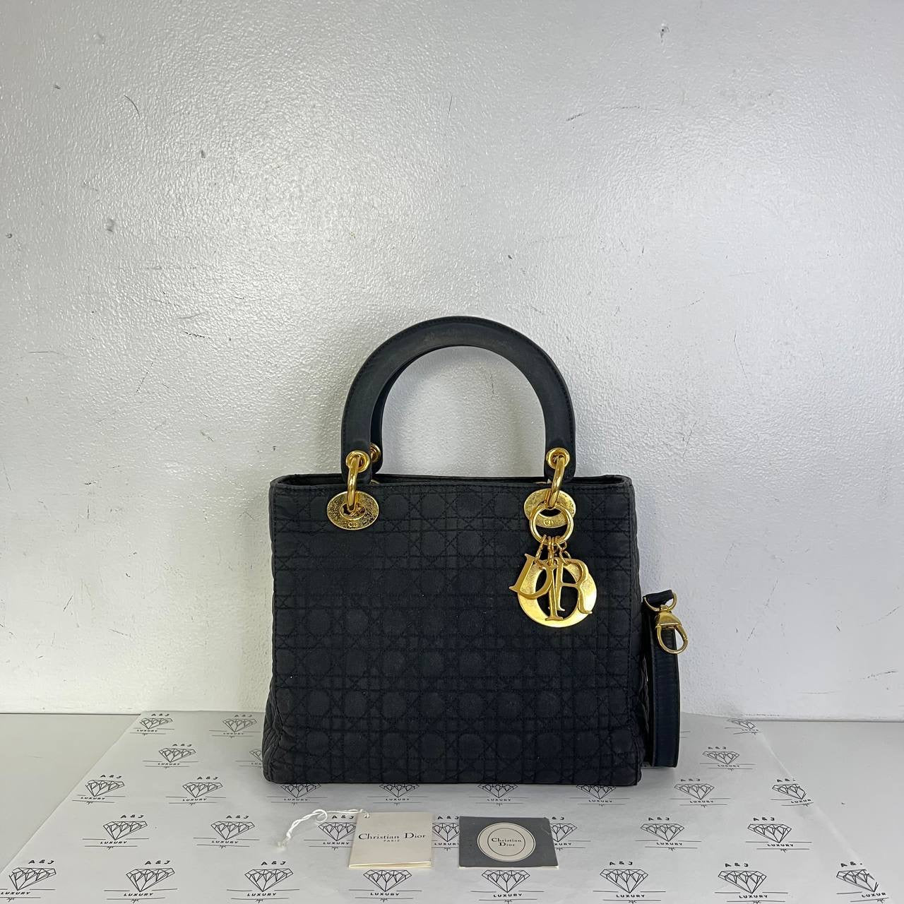 [PRE LOVED] Christian Dior Vintage Lady D in Black Canvass GHW