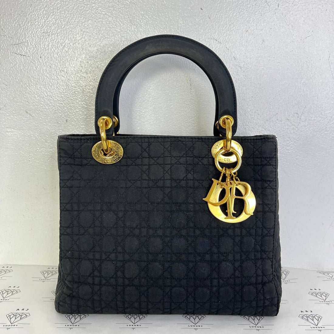 [PRE LOVED] Christian Dior Vintage Lady D in Black Canvass GHW