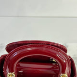 [PRE LOVED] Christian Dior Mini Lady D in Red Patent Leather GHW (2022)