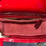 [PRE LOVED] Christian Dior Mini Lady D in Red Patent Leather GHW (2022)