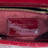 [PRE LOVED] Christian Dior Mini Lady D in Red Patent Leather GHW (2022)