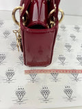 [PRE LOVED] Christian Dior Mini Lady D in Red Patent Leather GHW (2022)