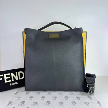 [PRE LOVED] Fendi X-Lite Messenger Bag in Dark Gray SHW