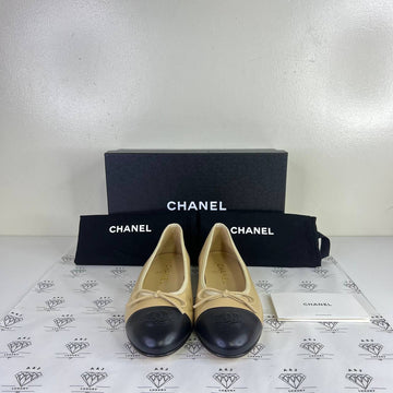 [PRE LOVED] Chanel Ballerina Flats in Beige Size 37.5EU