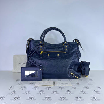 [PRE LOVED] Balenciaga G12 Velo Handbag in Blue GHW