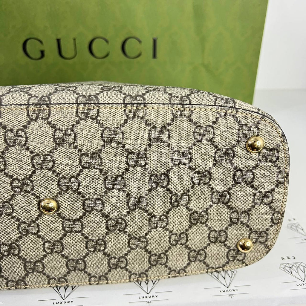 [PRE LOVED] Hermes Bride A Brac PM in Beige/Orange Canvass Material