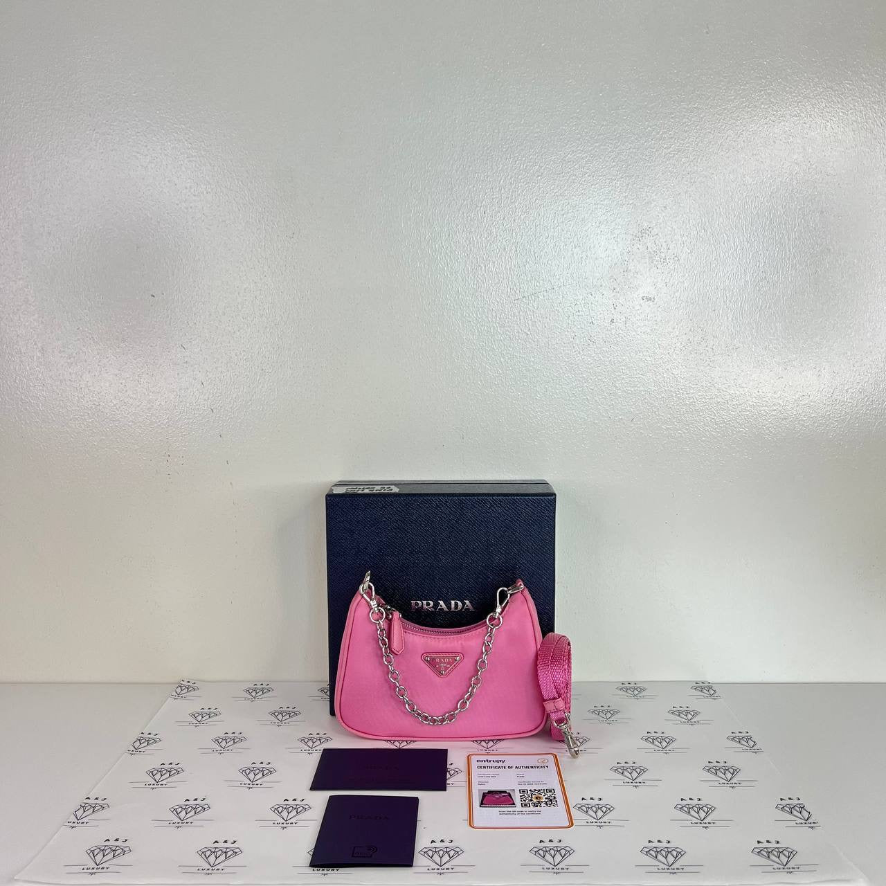[PRE LOVED] Prada Mini Re-edition in Pink Nylon SHW