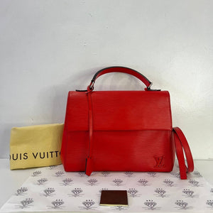 [PRE LOVED] Louis Vuitton Clunny MM in Red Epi Leather SHW (CA1116)