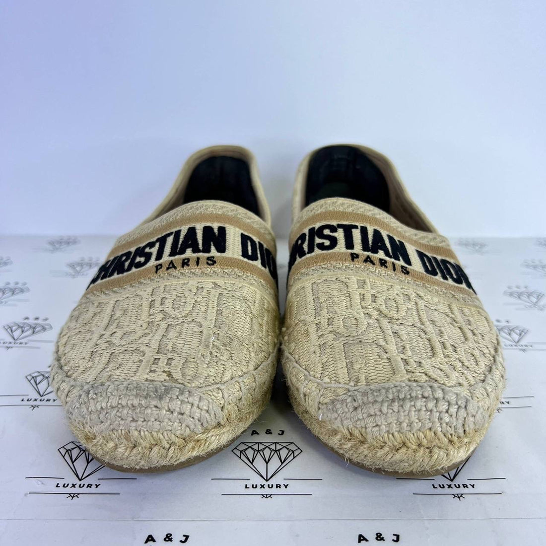 [PRE LOVED] Christian Dior Granville Espadrilles in Beige Size 37EU