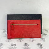 [PRE LOVED] Prada Envelope Wallet in Red Vitello Move Leather GHW