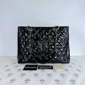 [PRE LOVED] Chanel Grand Shopping Tote (GST) in Black Patent Leather SHW (Series 13)