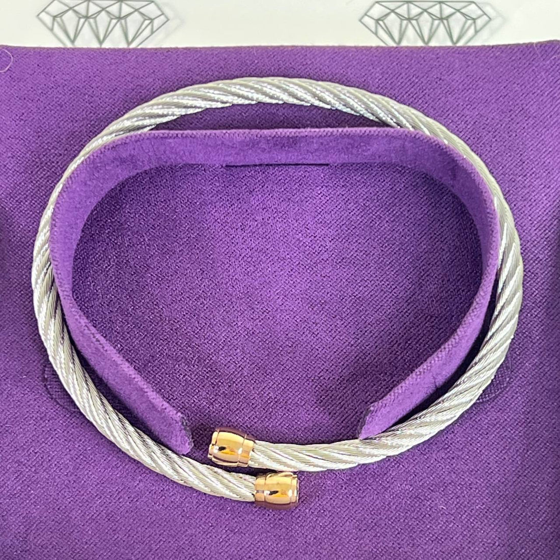 [PRE LOVED] Charriol Celtic Bangle in Medium Steel RGHW