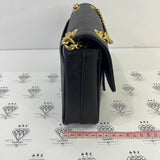 [PRE LOVED] Prada 1BD193 Saffiano Flap Shoulder Bag in Black GHW