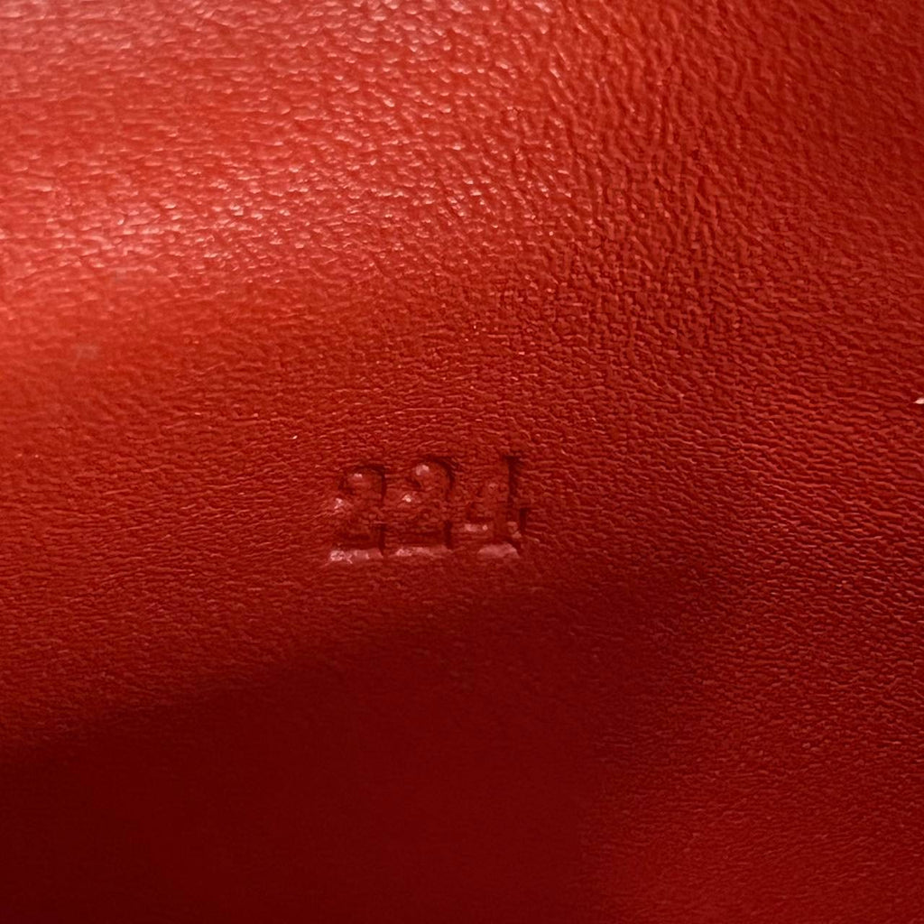 [PRE LOVED] Prada Envelope Wallet in Red Vitello Move Leather GHW