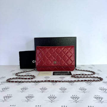 [PRE LOVED] Chanel Classic WOC in Red Caviar Leather SHW (Series 16)