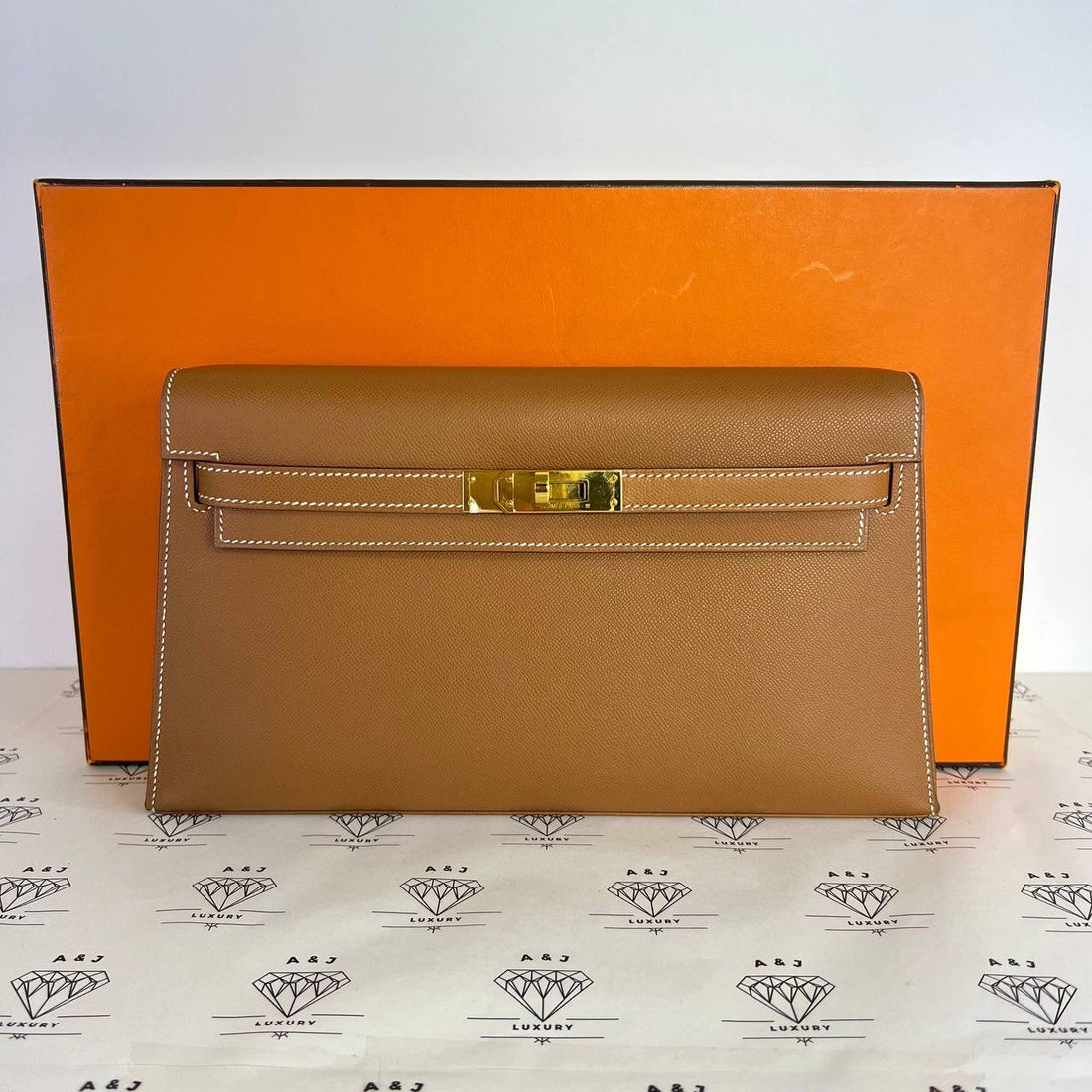 [PRE LOVED] Hermes Kelly Elan in Gold Madame Leather GHW (Stamp B - 2023)