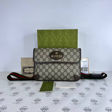 [PRE LOVED] Gucci Neo Vintage Supreme Bumbag in Brown GHW