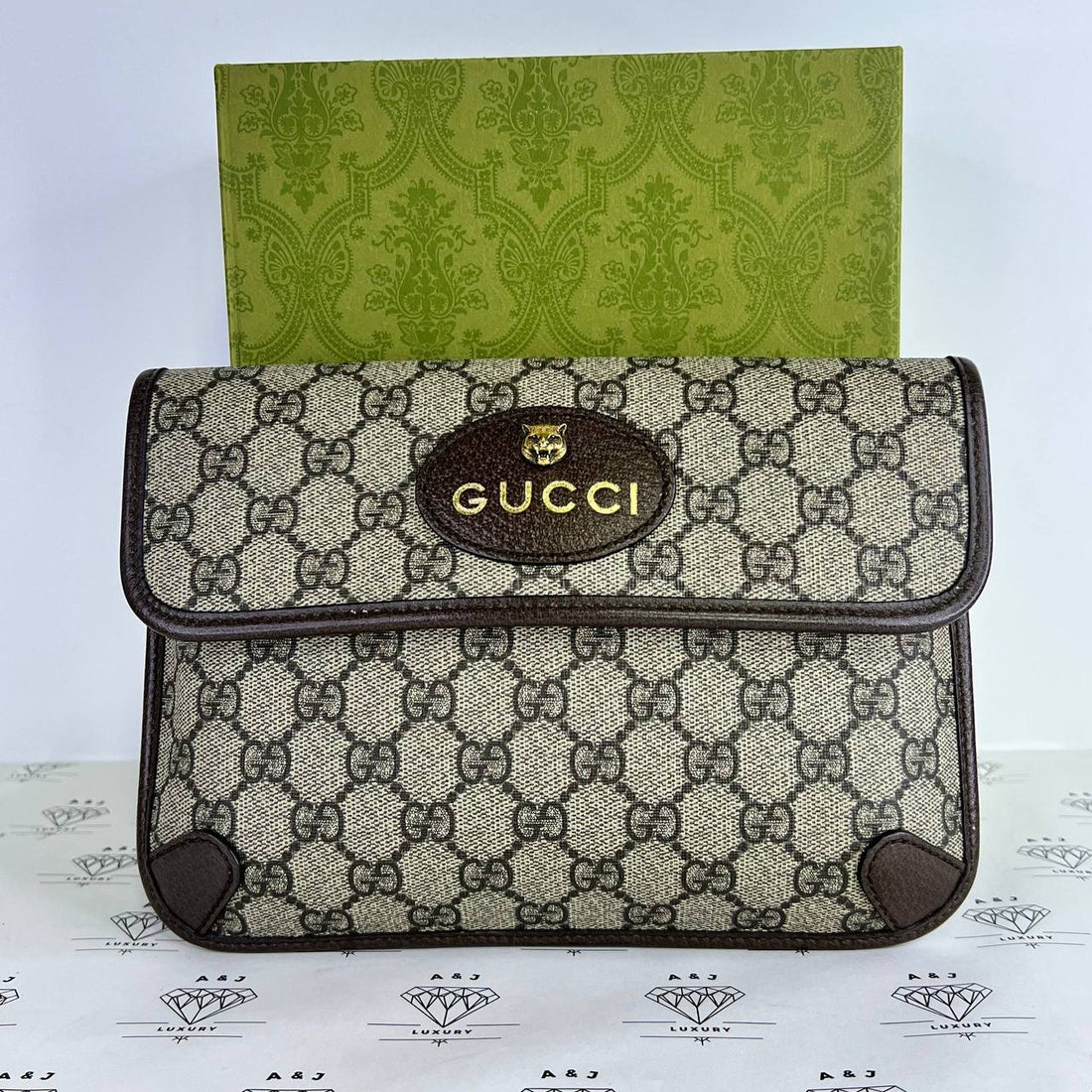 [PRE LOVED] Gucci Neo Vintage Supreme Bumbag in Brown GHW