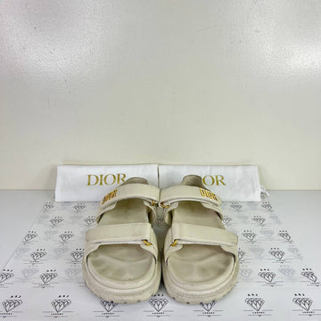 [PRE LOVED] Christian Dior Dioract Sandals in White Size 41EU