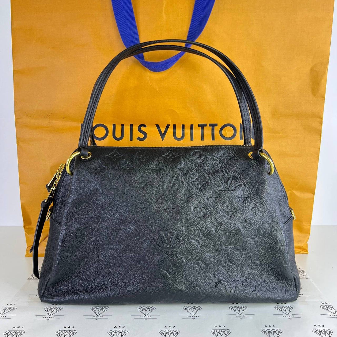 [PRE LOVED] Louis Vuitton Ponthieu PM in Black Empreinte Leather GHW (DU1149)