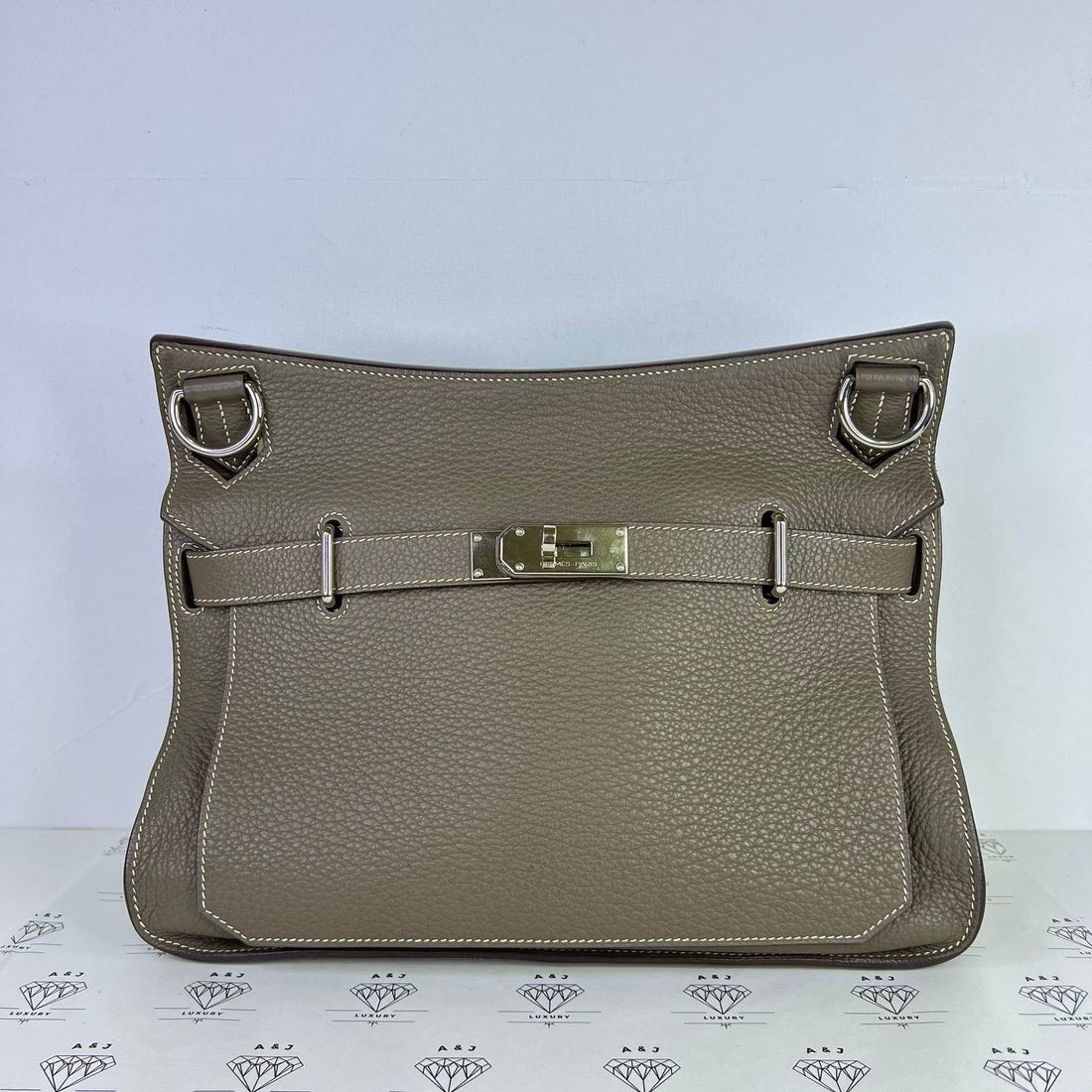 [PRE LOVED] Hermes Jypsiere 34 in Etoupe Clemence Leather PHW (Stamp M Square - 2009)