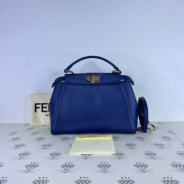 [PRE LOVED] Fendi Mini Peekaboo in Blue SHW