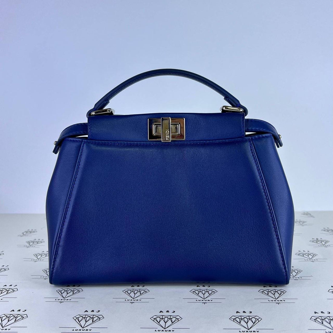 [PRE LOVED] Fendi Mini Peekaboo in Blue SHW